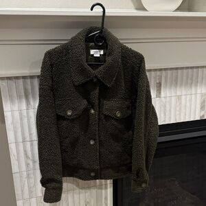 Noize Teddy Jacket in Dark Brown